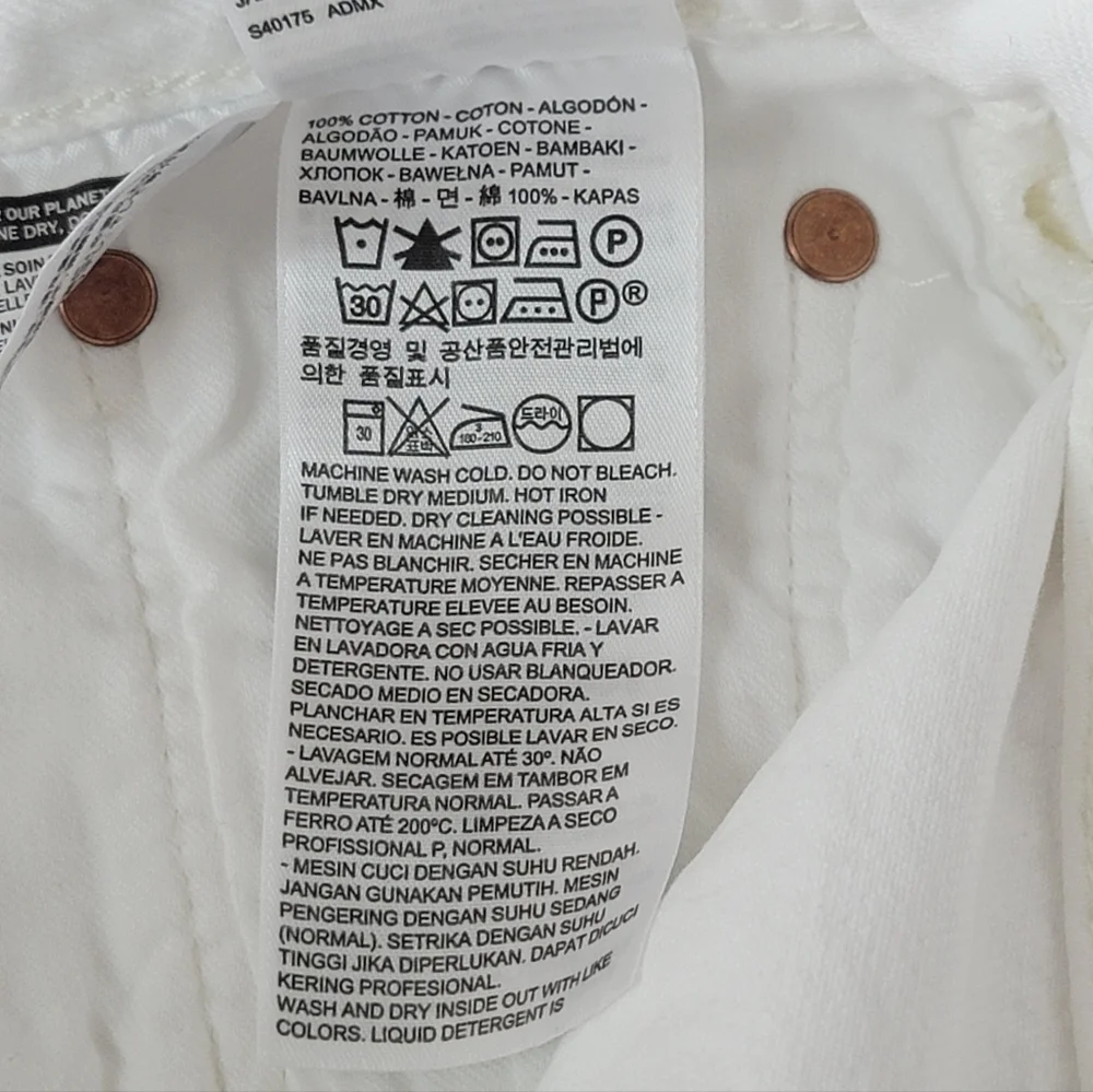 Levi's Straight Jeans in White